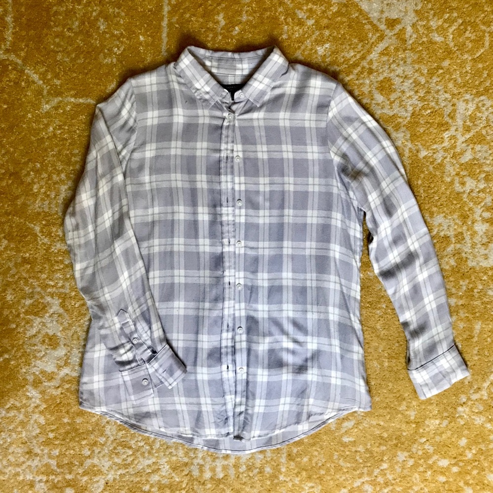 Lavender checkered Dillon Classic Fit